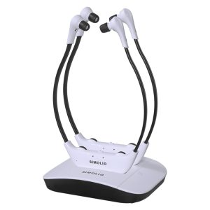 2 casques TV sans fil Simolio SM-824D2 double batterie