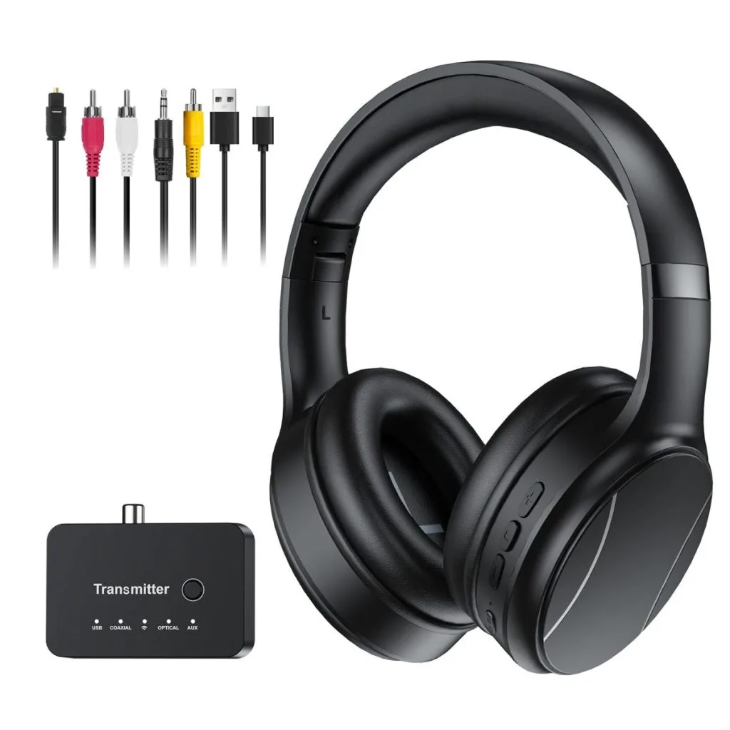 Casque tv sans fil bluetooth double mode 2,4 GHz